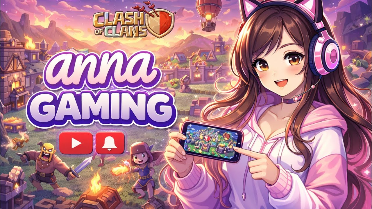 DAY 17 Clash of Clans Live Stream 🔴 | Girl Gamer Gameplay | ANNA GAMING YT