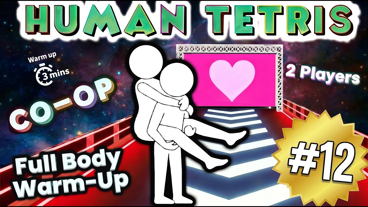 Human Tetris Co-op 💏 |  2 Player Next Level Challenge | Immersive Interactive Warm Up | #12