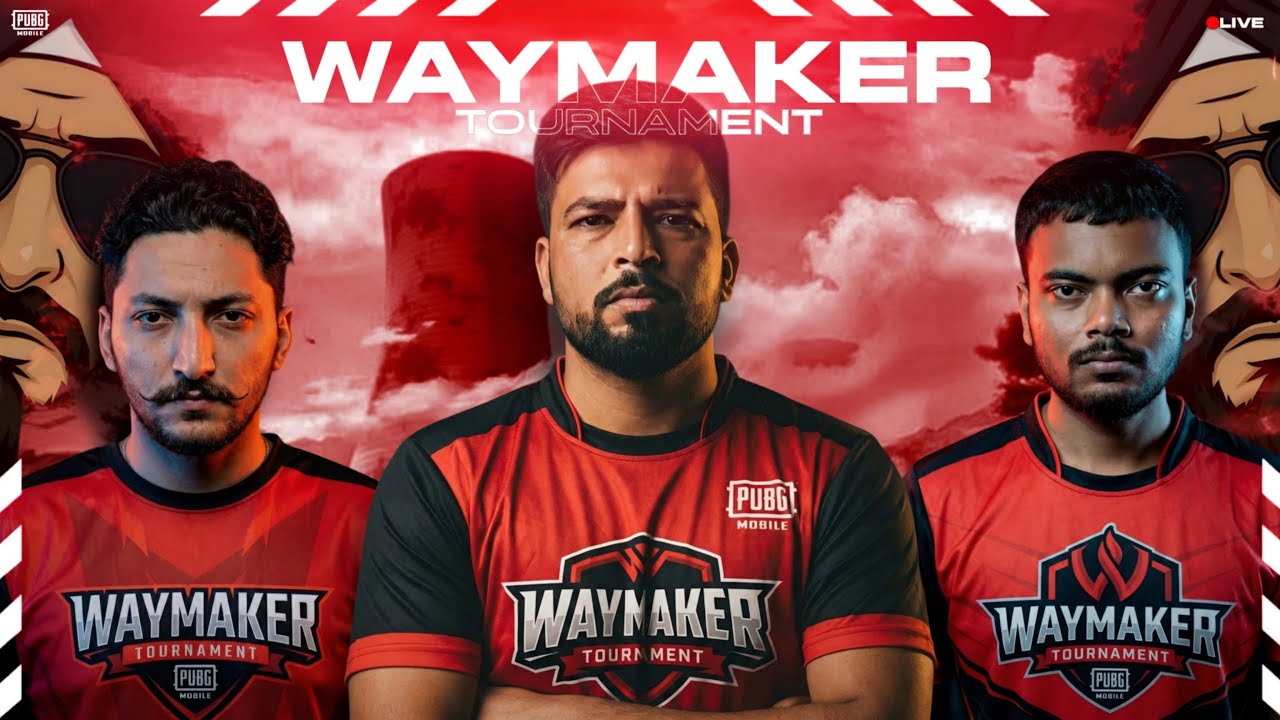 🔴PUBG CONTENT CREATORS TOURNAMENT | WAYMAKER TOURNAMENT SPONSORED BY ICG ESPORTS | PUBG MOBILE LIVE