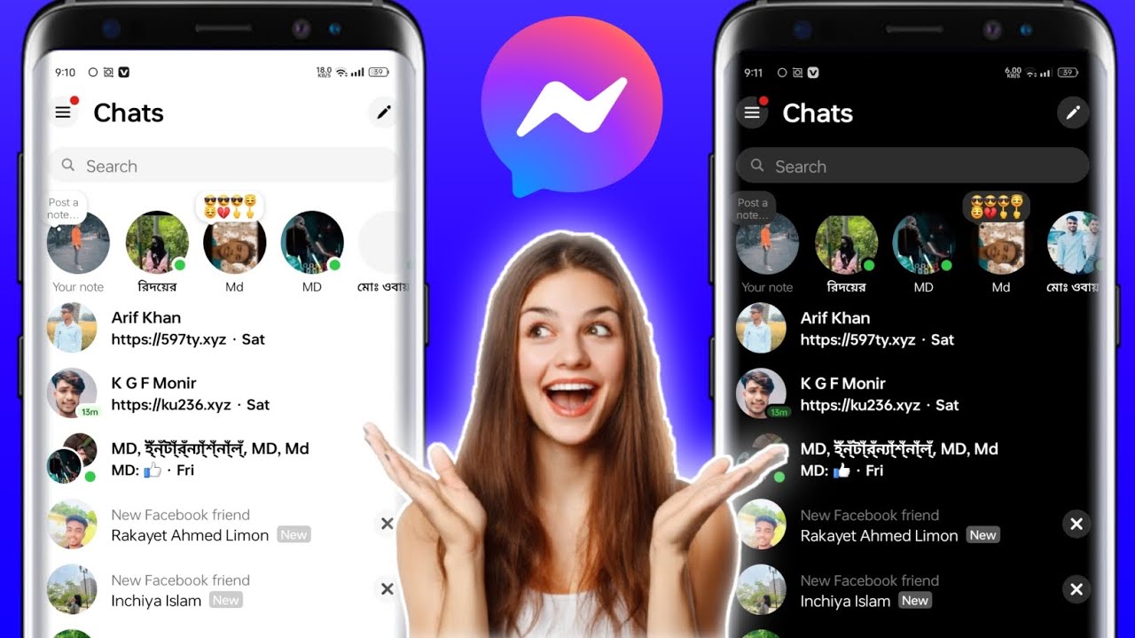 dark mode messenger || how to enable dark mode on messenger (2025)