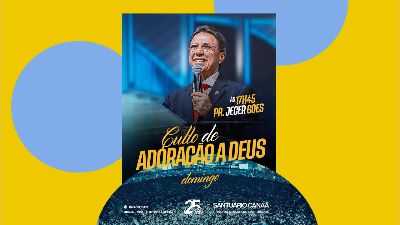 CEGUEIRA ESPIRITUAL! OBSTÁCULO PARA UMA VIDA COM CRISTO - PR. JECER GOES - 21/09/2025