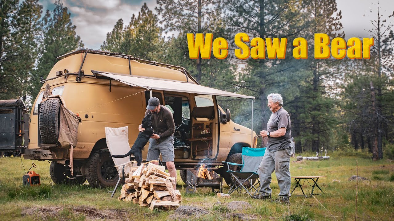 Утренняя программа Vanlife, разведка дикой природы и обустройство лагеря