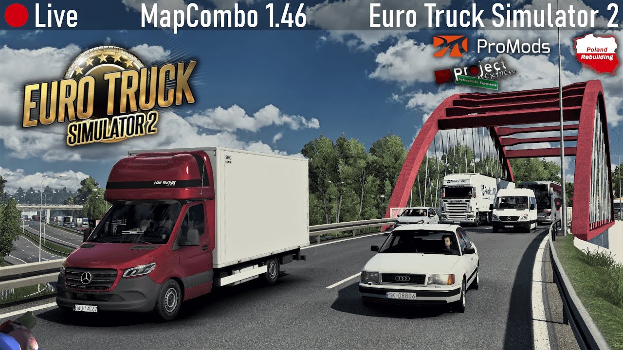 [🔴LIVE] ETS 2 MapCombo | ZOSTAŁEM BUSIARZEM - Hiszpania na strzała! 🚚🚦🚧 #ets2 #live