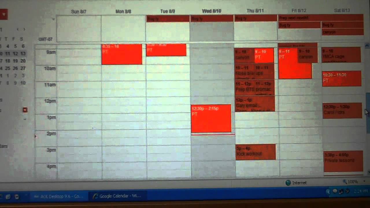 google calendar demo