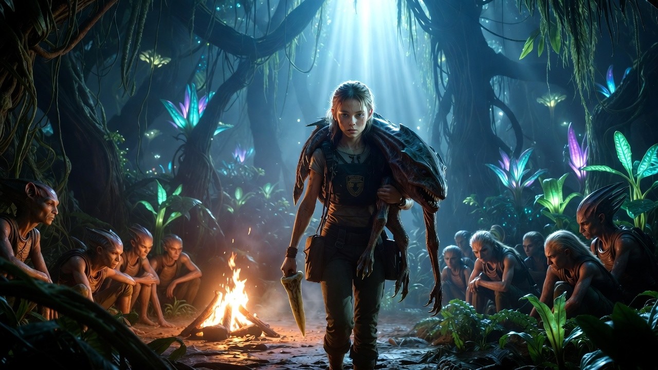 Alien Students Were Famished in the JungleThe Human Cadet Girl Hunted Alone HFY | Sci-Fi HFY Stories