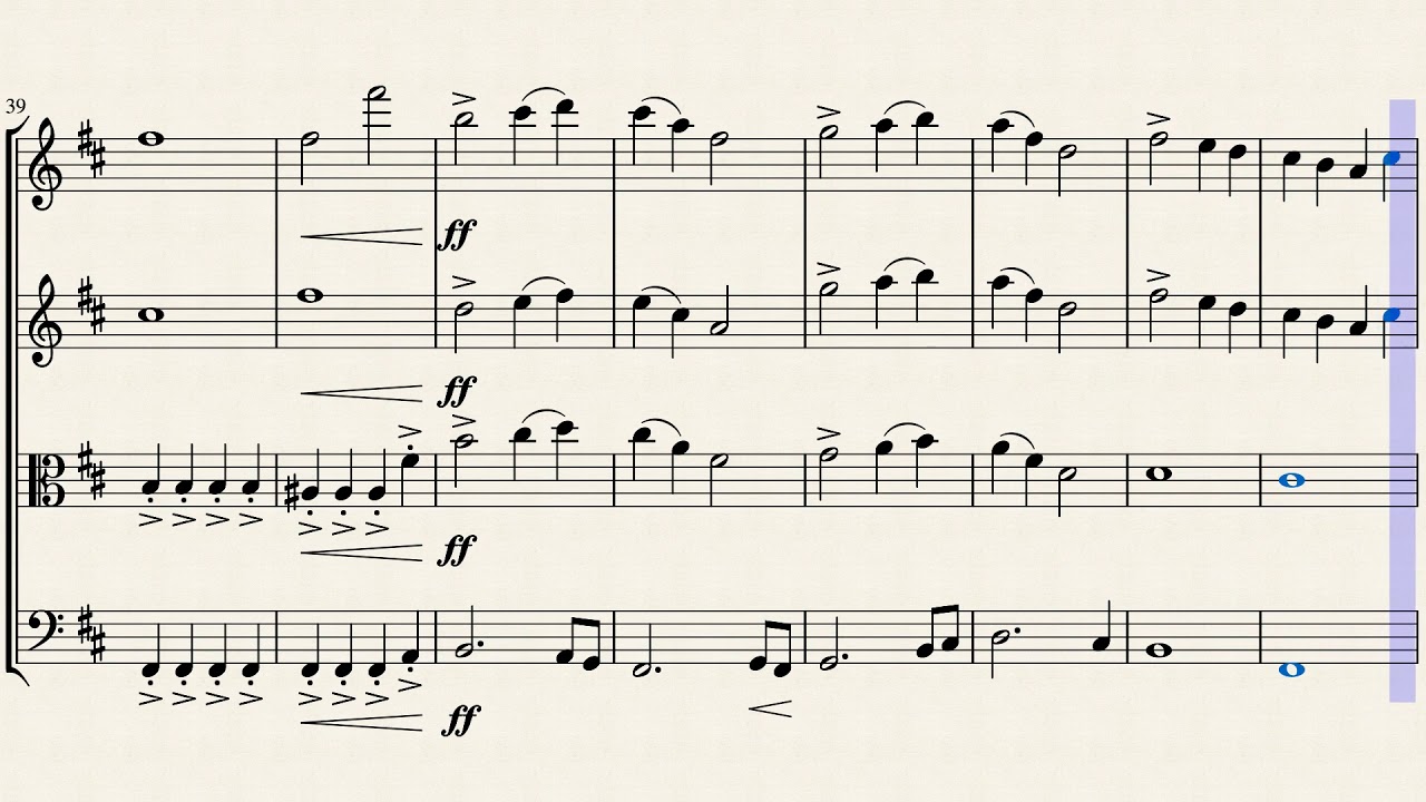 Sing Hallelujah Quartet/Orchestra Strings MIDI/SHEET MUSIC