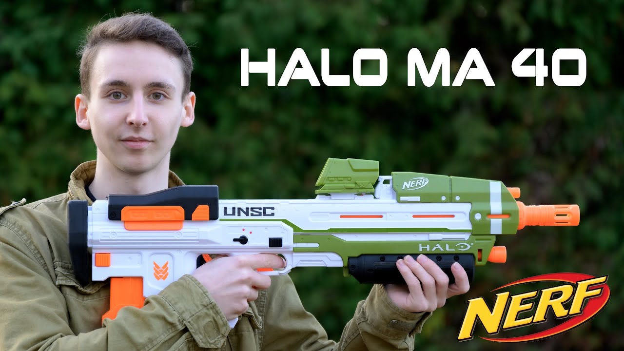 Nerf Halo MA40 - Unboxing, Review & Test | MagicBiber [deutsch]