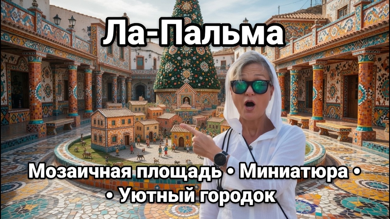 Маленький городок Ла-Пальмы: Мозаичная площадь и миниатюра прошлого | Mosaic Walk Relax