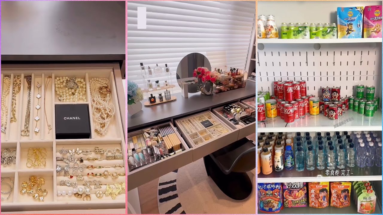 Vanity And Huge Ornaments Organization🎀 | Kawaii Snacks Restocking✨