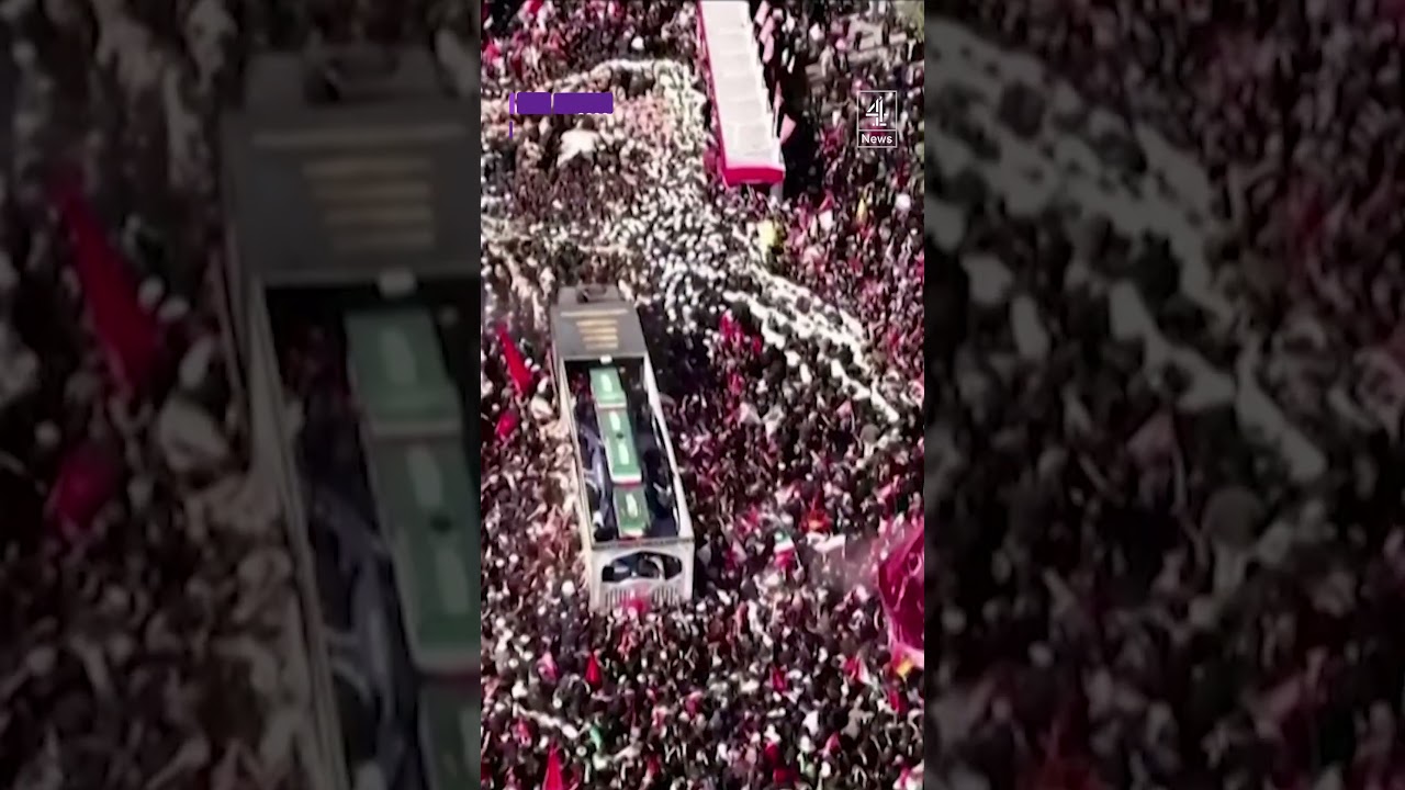 Thousands gather in Iran on final day of Khamenei&rsquo;s funeral #Iran #Funeral #Khamenei #Mashhad