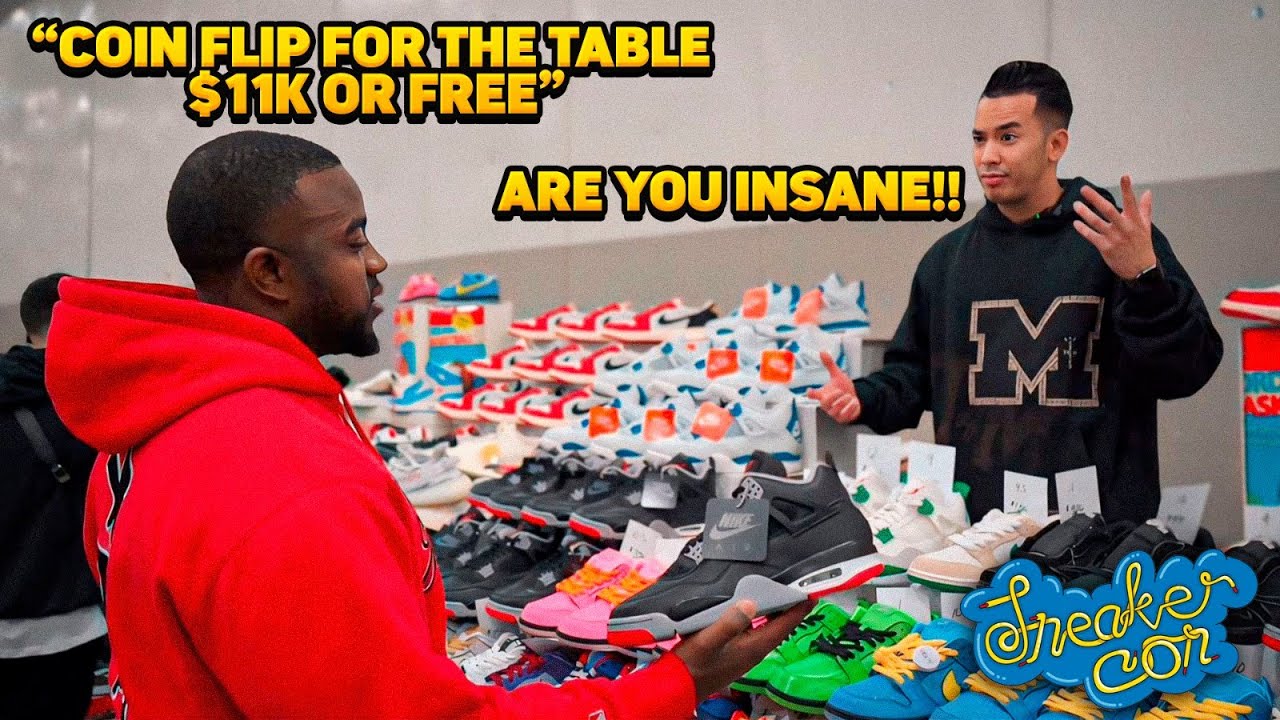 INSANE CASHOUT AT  SNEAKER CON DETROIT *Buying 24 Reimagined 4's*