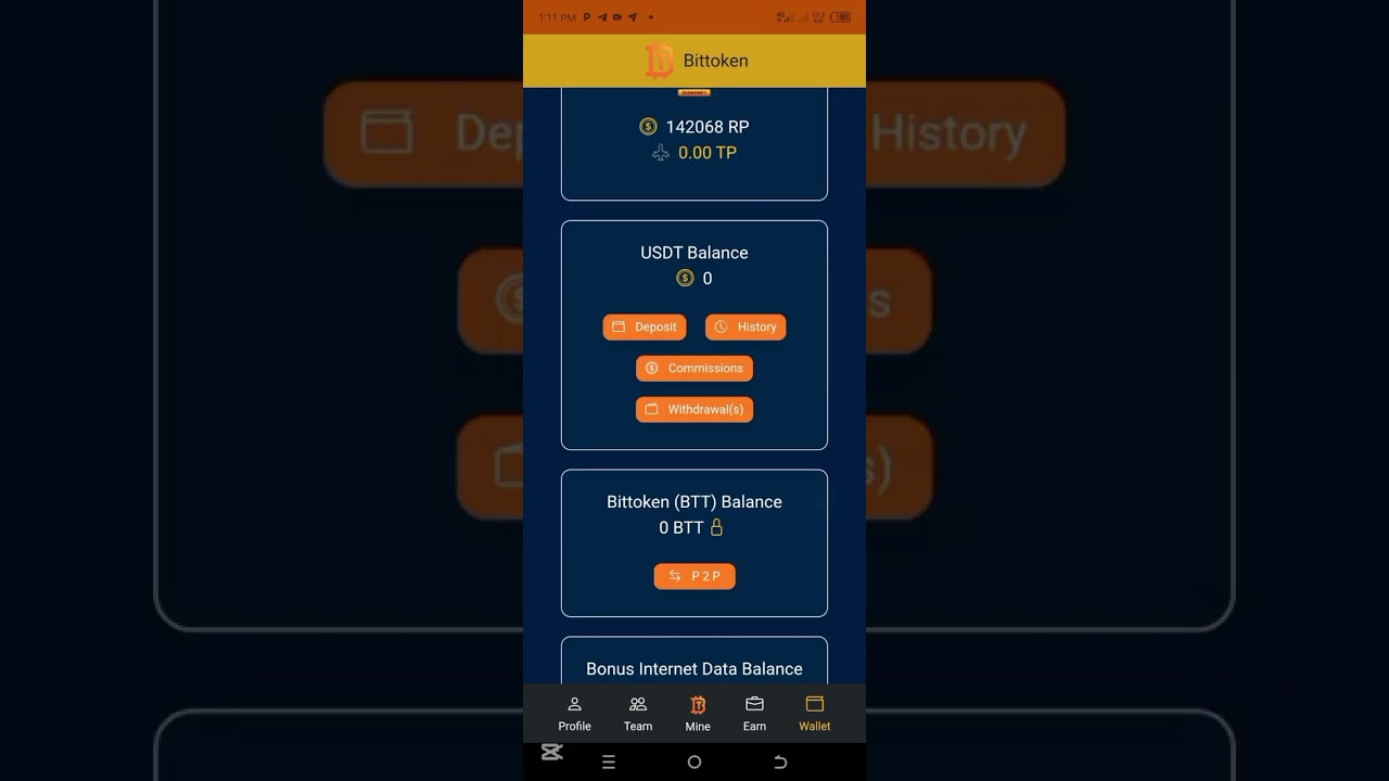 How to convert your bittoken to USDT and withdraw to your crypto wallet 