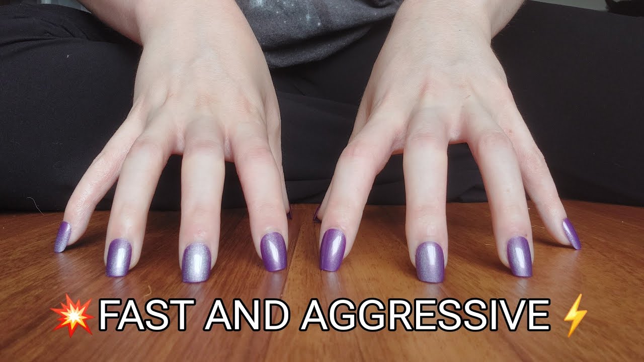 FAST AND AGGRESSIVE TAPPING 👻 NO TALKING ASMR