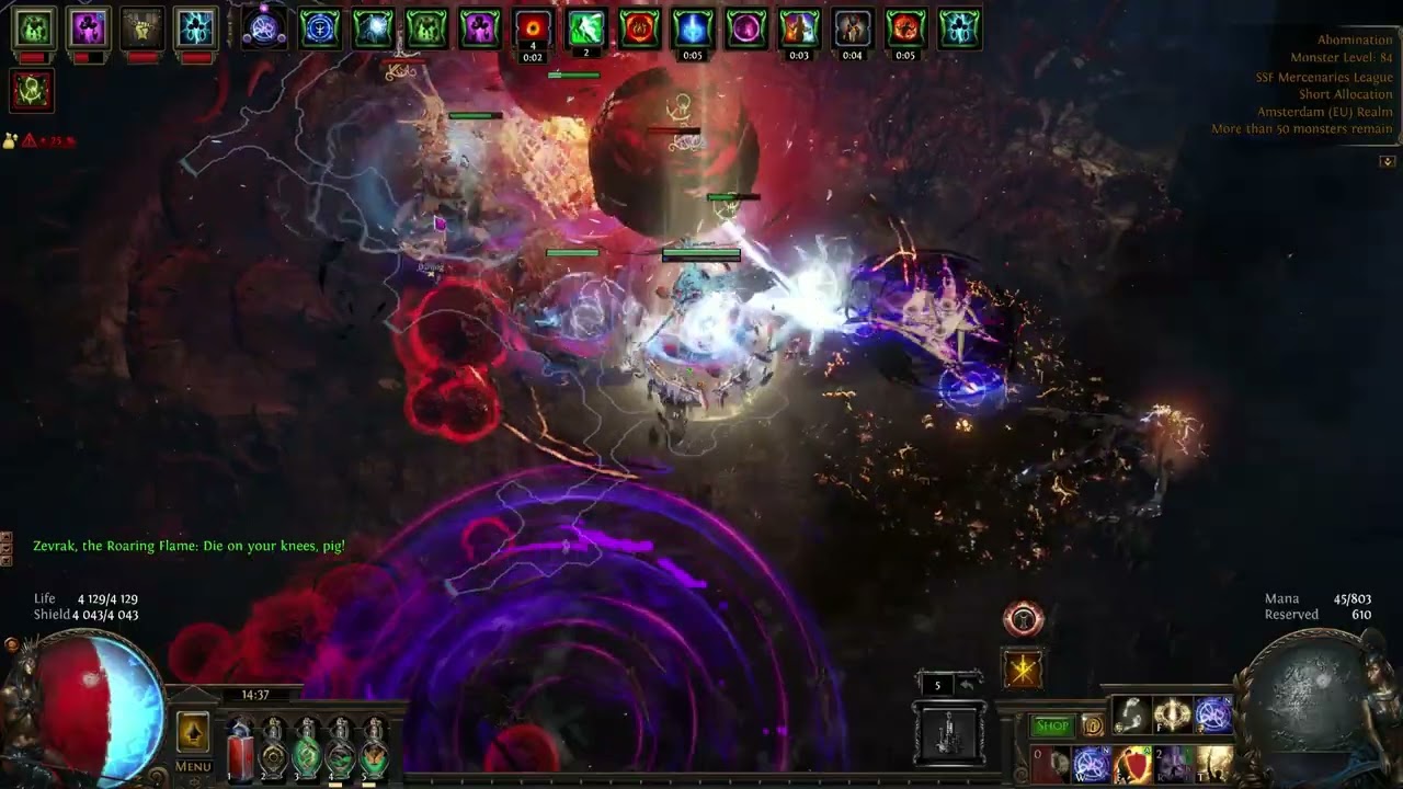 [SSFSC] Hexblast Ignite Elementalist t17 Abomination map