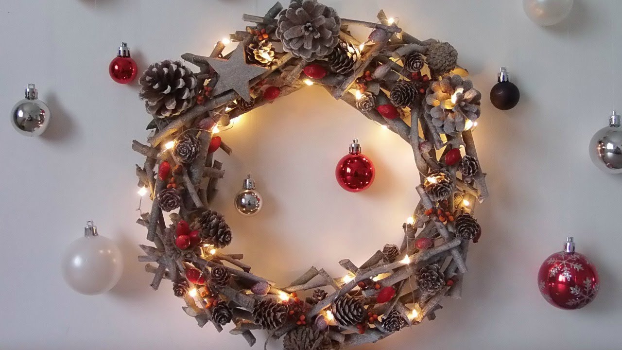 Décoration de Noël : Fabriquer facilement une couronne de Noël