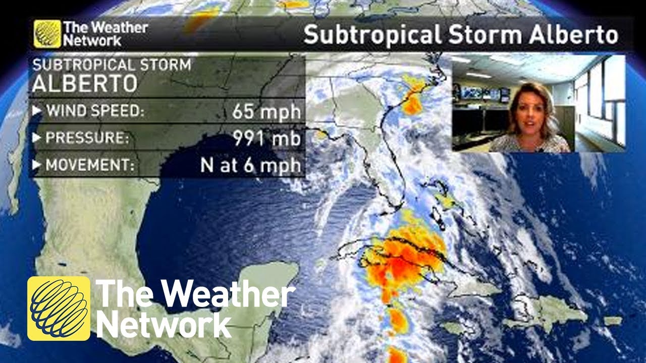 ALBERTO update: What is the time-frame on this sub-tropical storm?