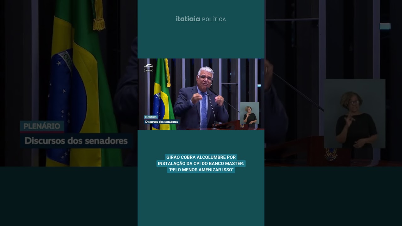GIR&Atilde;O COBRA ALCOLUMBRE POR INSTALA&Ccedil;&Atilde;O DA CPI DO BANCO MASTER: 