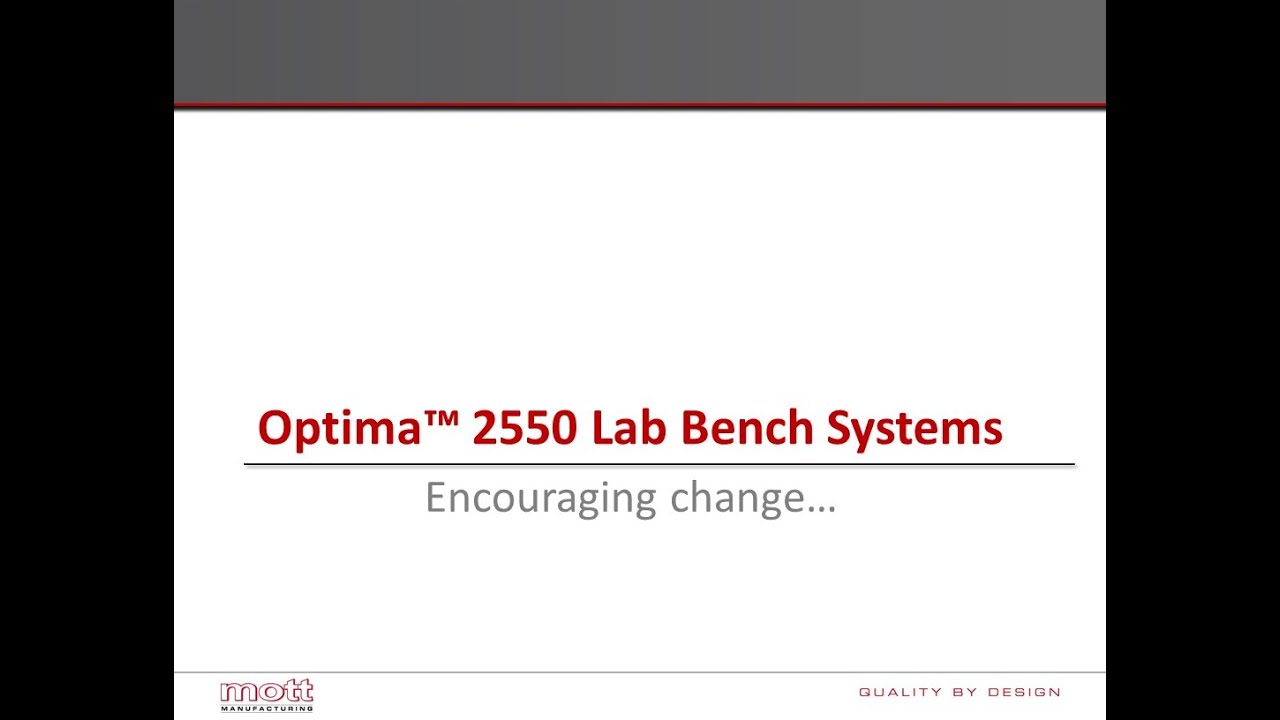 Optima™ 2550 Series Laboratory Bench Systems