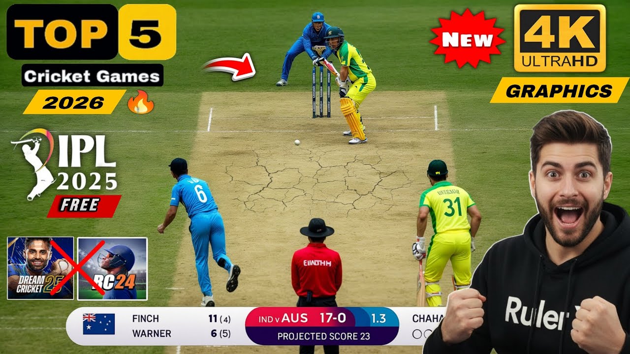 Best Cricket Games for Android 2026 🔥 | High Graphics Cricket Games 🤯