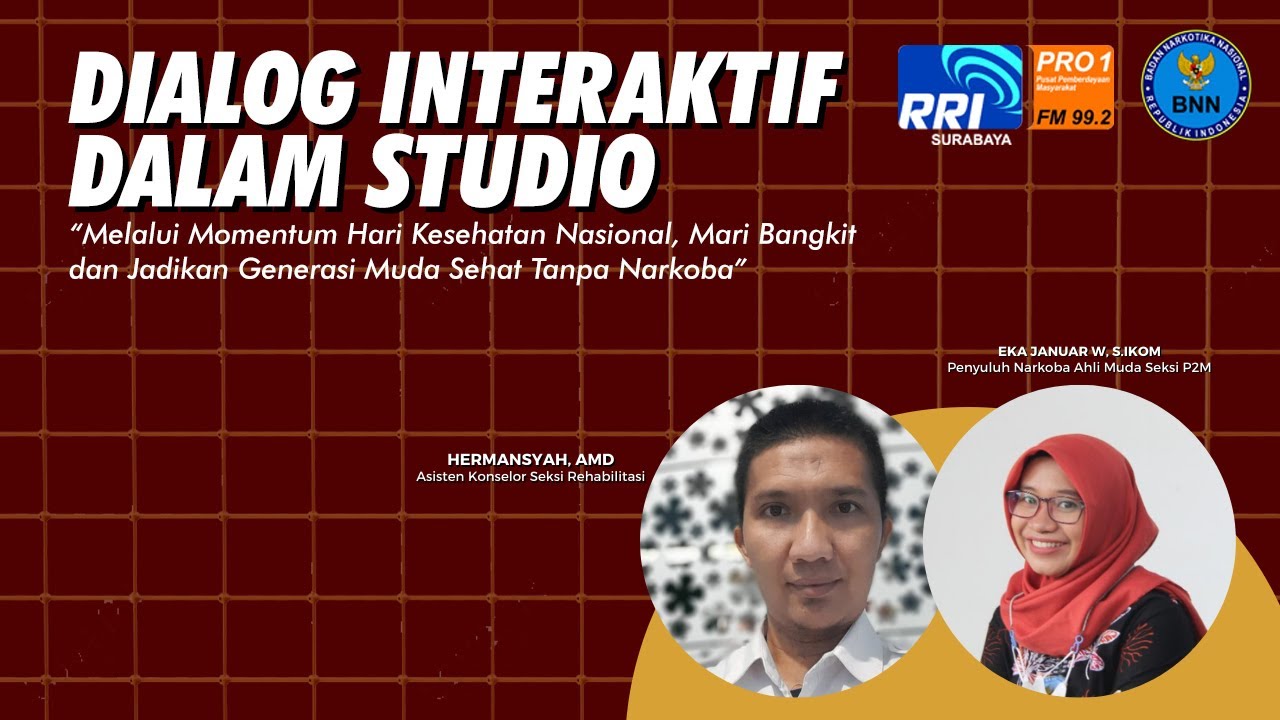 DIALOG INTERAKTIF DALAM STUDIO || BANGKIT DAN JADIKAN GENERASI MUDA SEHAT TANPA NARKOBA