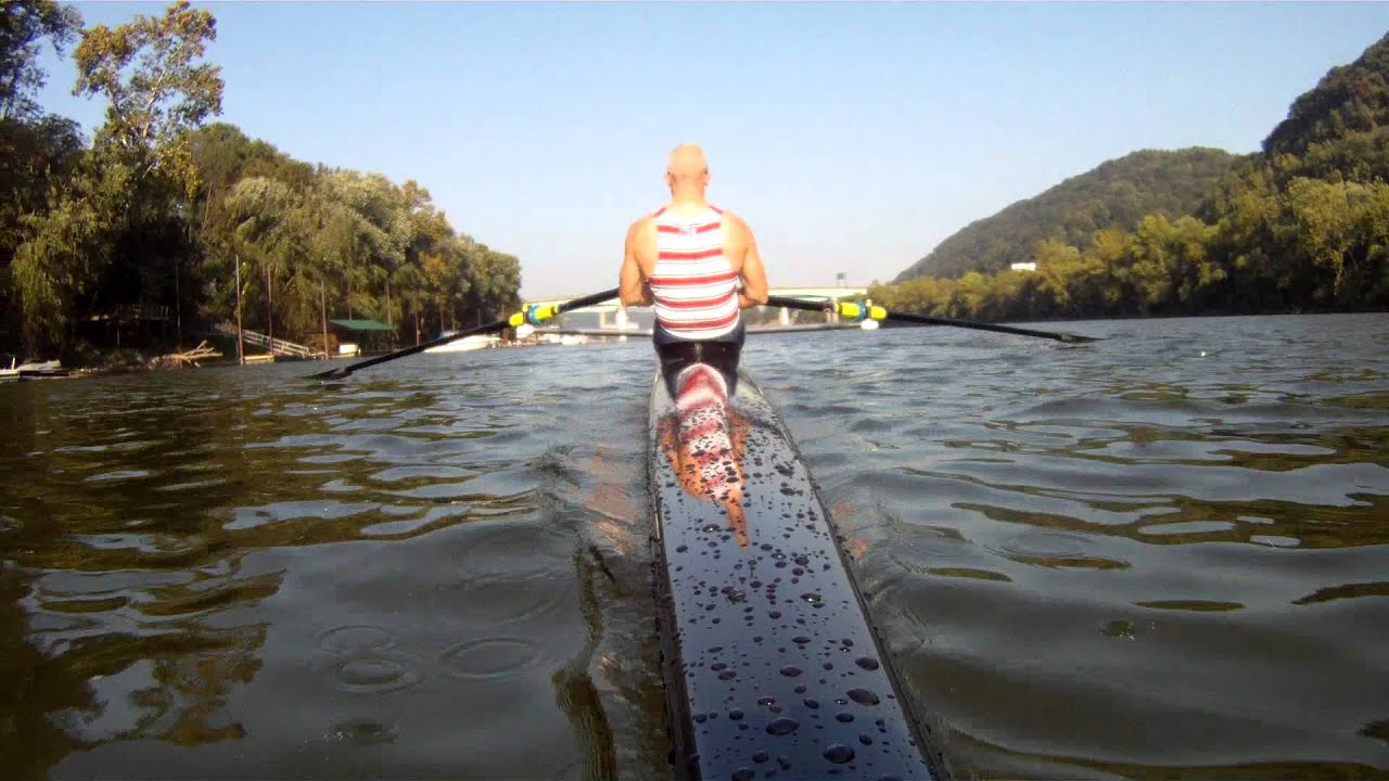 Row Vespoli 2012 1x - Kanawha River, Charleston, West Virginia