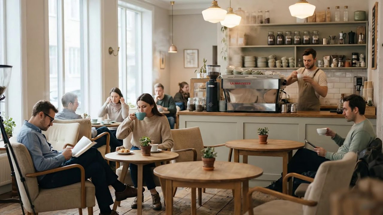 독서를 위한 봄 카페 재즈 📖☕🌸