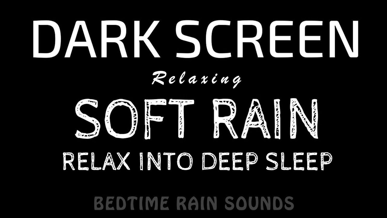 Deep Calm Sleep! Soft RAIN Sounds for Better Rest & Deep Sleep | Black Screen ASMR