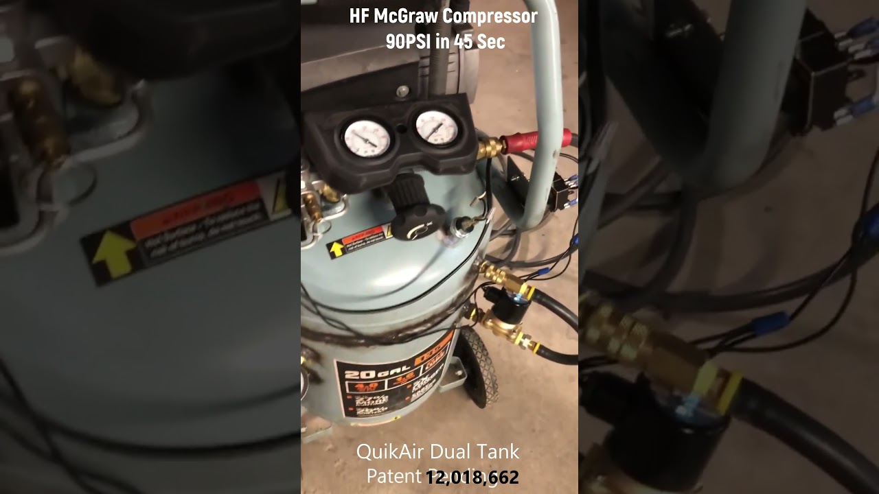 McGraw 20 Gallon Compressor Now Has Quick Pump Up #automobile #mechanic #diy