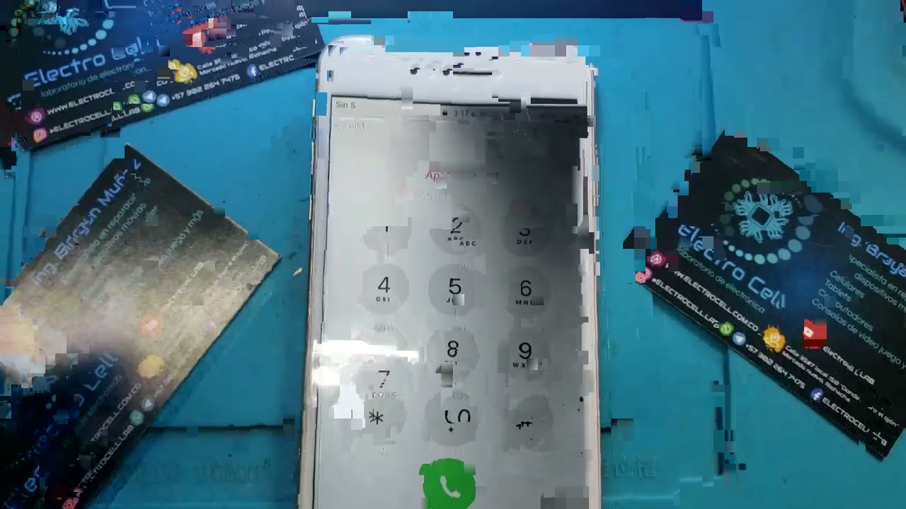 IPHONE 6 PLUS PANTALLA CON UNA SOMBRA OSCURA