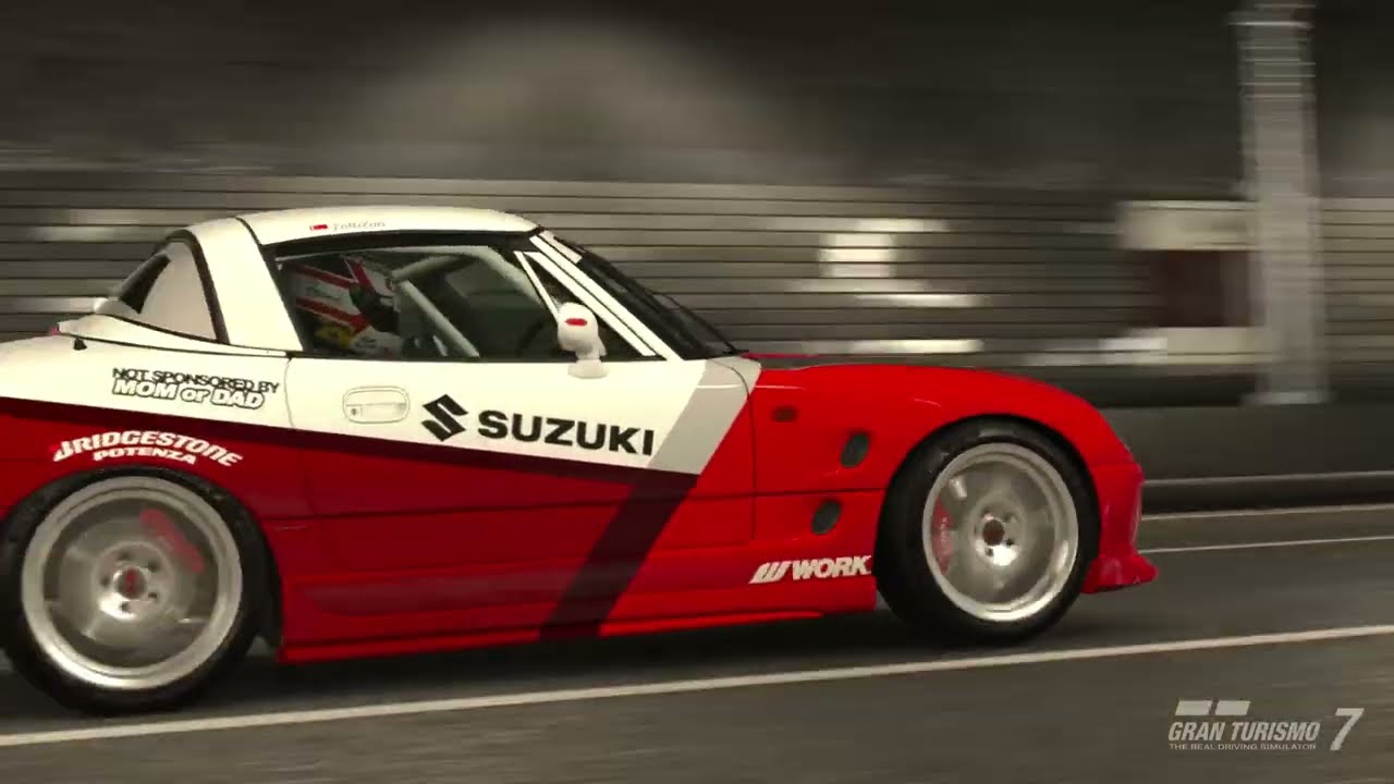 Gran Turismo 7 - Suzuki Cappuccino (EA11R) '91 with RX-7 Engine Swap in Tokyo Replay (PS5 Pro)