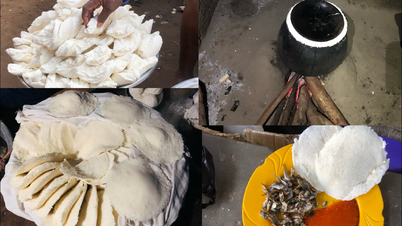 НАСТОЯЩИЙ КОРМ ОВЕЦ, ЯКЕЙАКЕ /ЯКАЯКЕ. Блюдо из маниоки, приготовленной на пару.