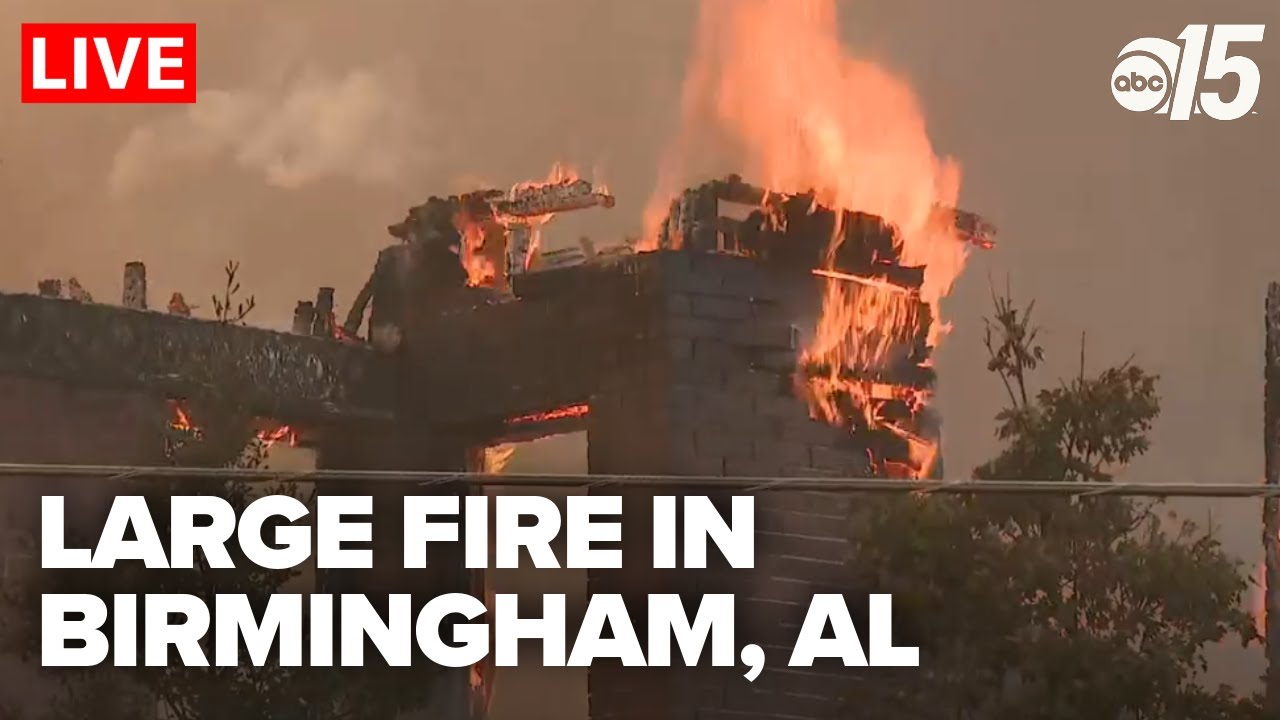 LIVE: Large Fire at apartments in Birmingham, Alabama