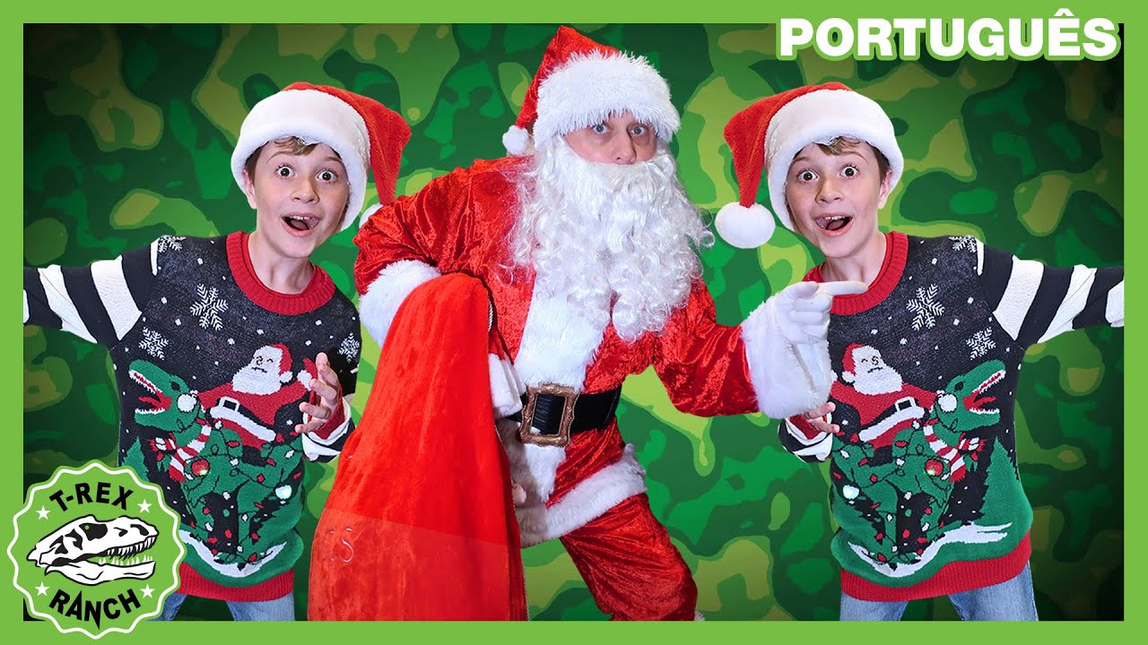 🎅🦖 A História de Natal do Dinossauro! | Parque do T-REX | Vídeos de Dinossauros para Crianças