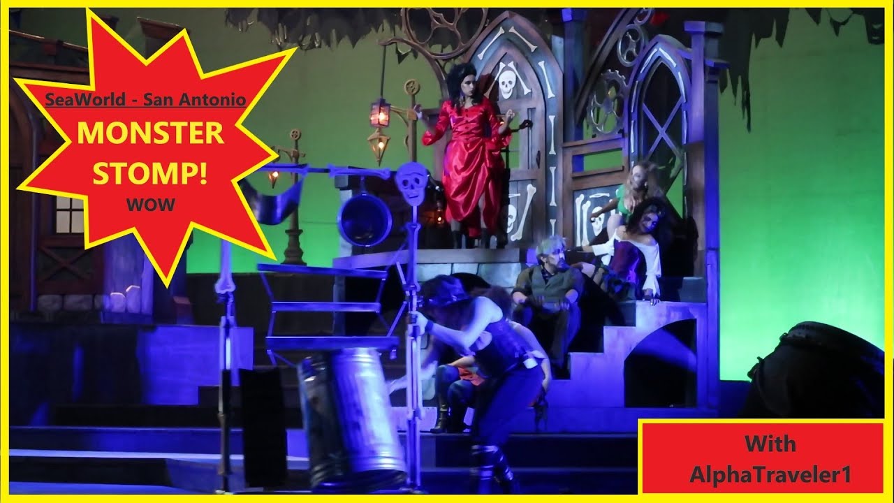 SeaWorld San Antonio - Howl-O-Scream - Monster Stomp 2019 in 4K