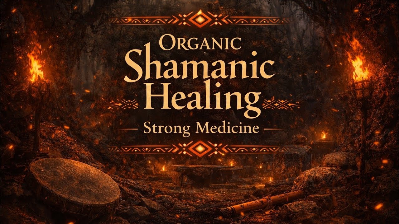 Organic healing shamanic music, strong medicine, Lakota instrumental, deep ritual sound