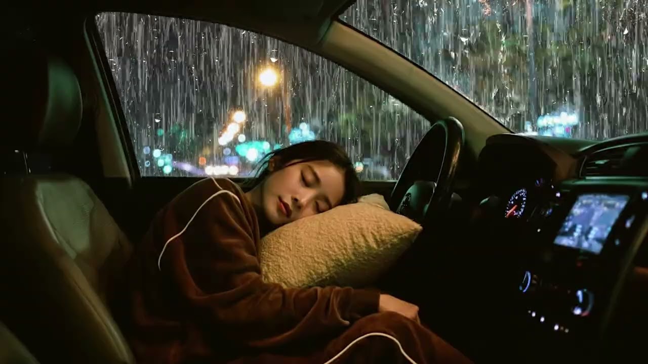 Gentle Refreshing Rain on Car Roof 🌧️ | Deep Sleep, Relaxation, Study Focus & Peaceful Ambience