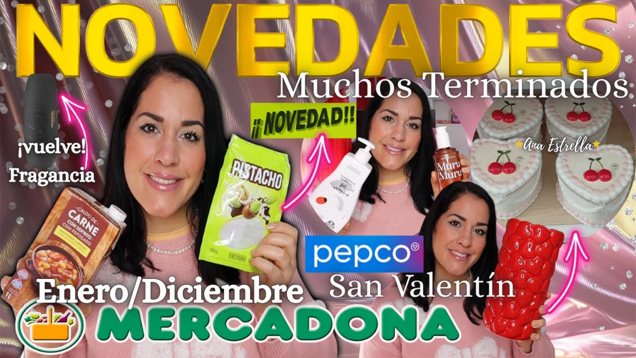 🔥MUCHAS NOVEDADES MERCADONA🔥TERMINADAS ENERO DICIEMBRE+PEPCO SAN VALENT&Iacute;N 2026❤️