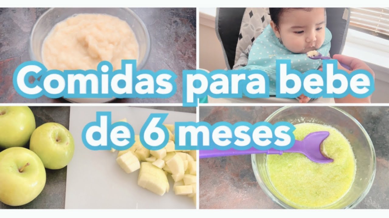 Comida para bebe de 6 meses | papillas para bebe | papilla de verduras | papilla de frutas