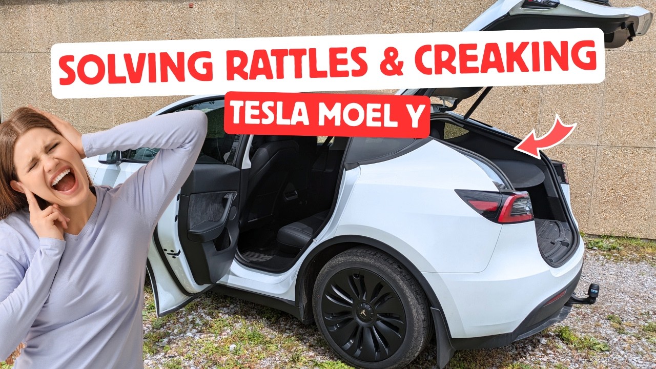 Solving rattles & creaks in a Tesla Model Y (up to 2025)