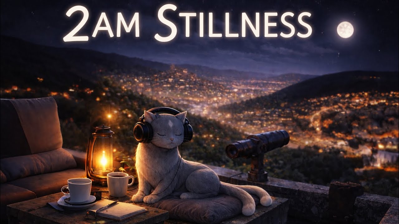 Echo at 2AM – Silent Hillside Lights | 30 Minutes of Calm Lo-Fi Beats
