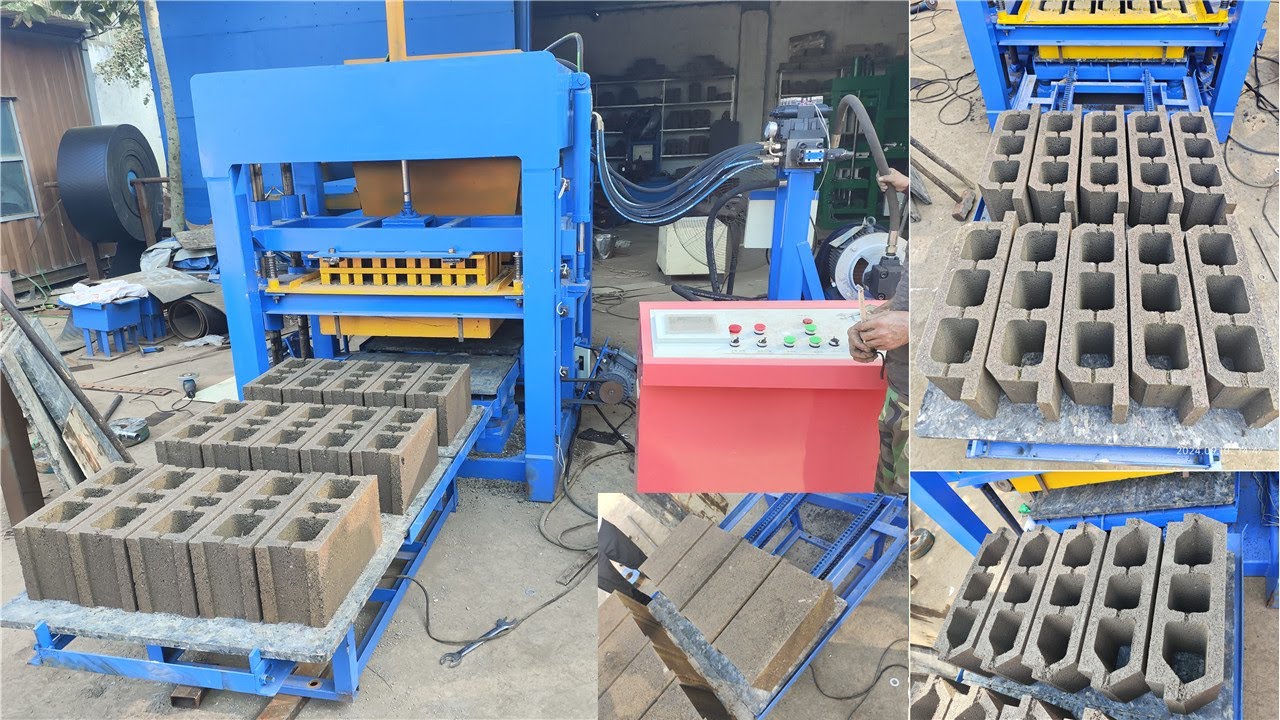 automatic concrete england french tye hourdis hollow blocks making machine with frequency changer