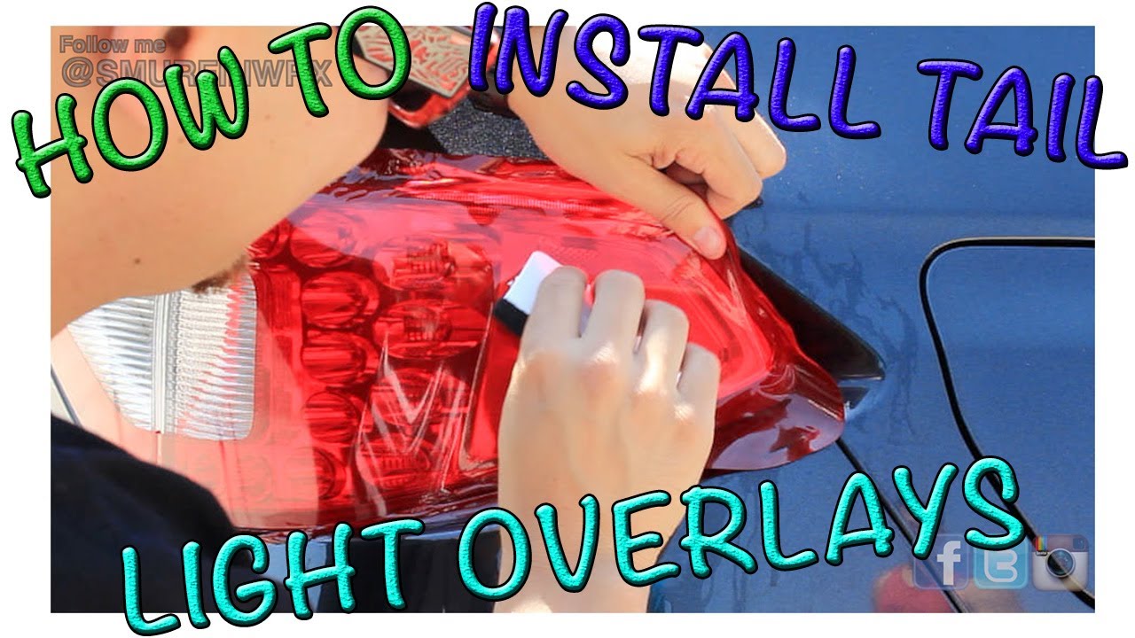 How To Install Tail Light Overlays Subaru WRX STI Hatchback