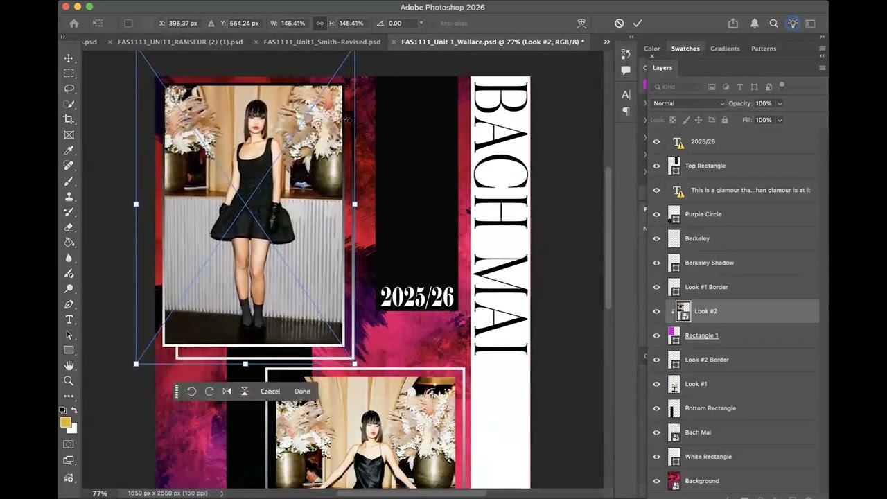 How to Zoom in on a Photo using a Clipping Mask!