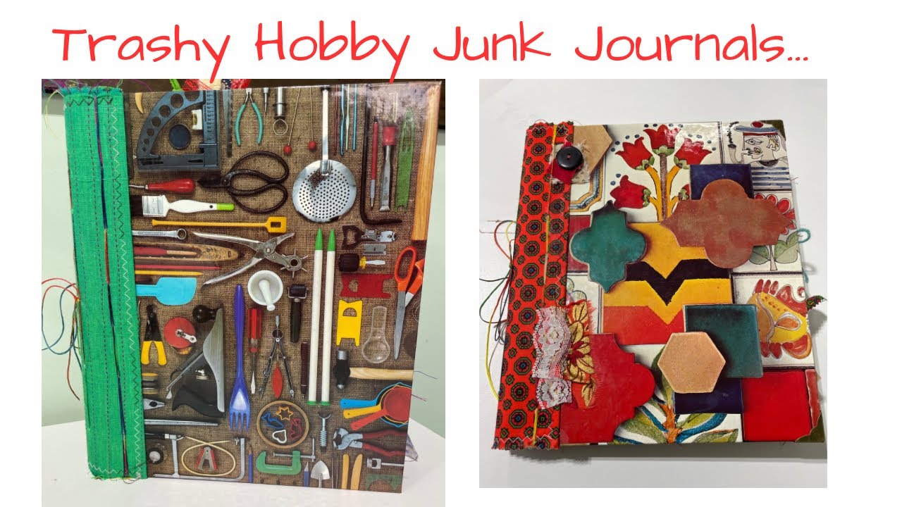 Trashy Hobby Junk Journals(Sold)…flip through…