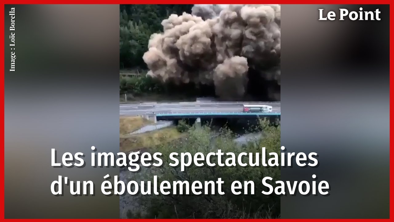 Savoie : les images spectaculaires de l'&eacute;boulement en vall&eacute;e de Maurienne