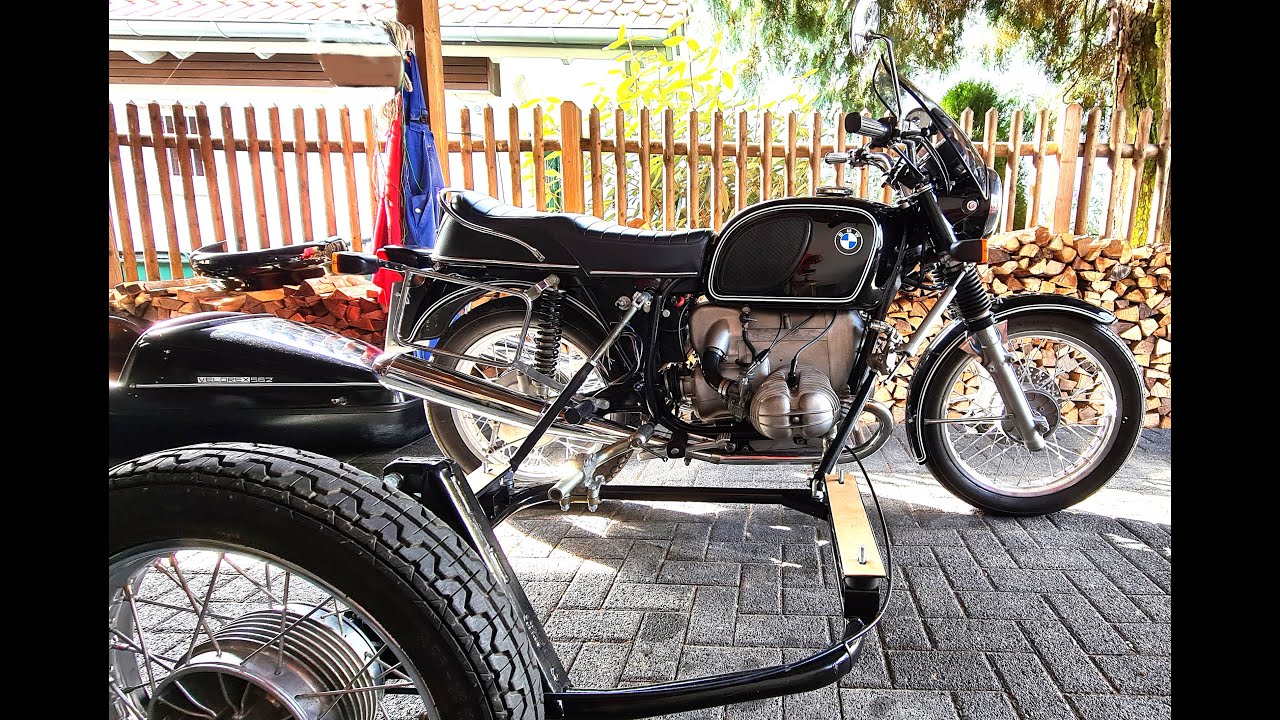 (2/3) Seitenwagen-Anschluß - BMW R60/6 mit Seitenwagen und Peikert-Hilfsrahmen