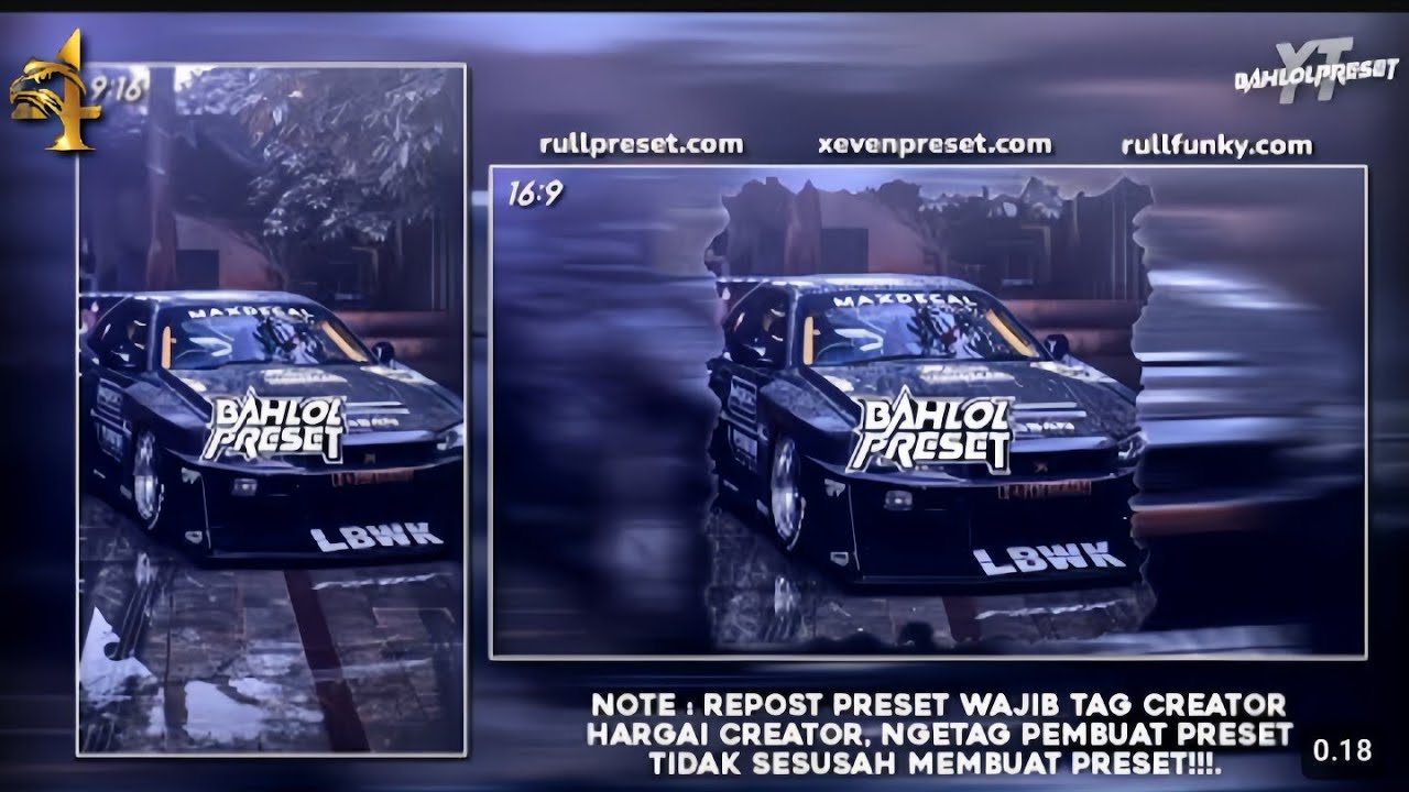 2 PRESET AM JJ KECE X SEREM || 5 MB & XML SIZE 9:16/16:9 || DJ NARWHAL X BLOODLINE DROP SEREM 🎶