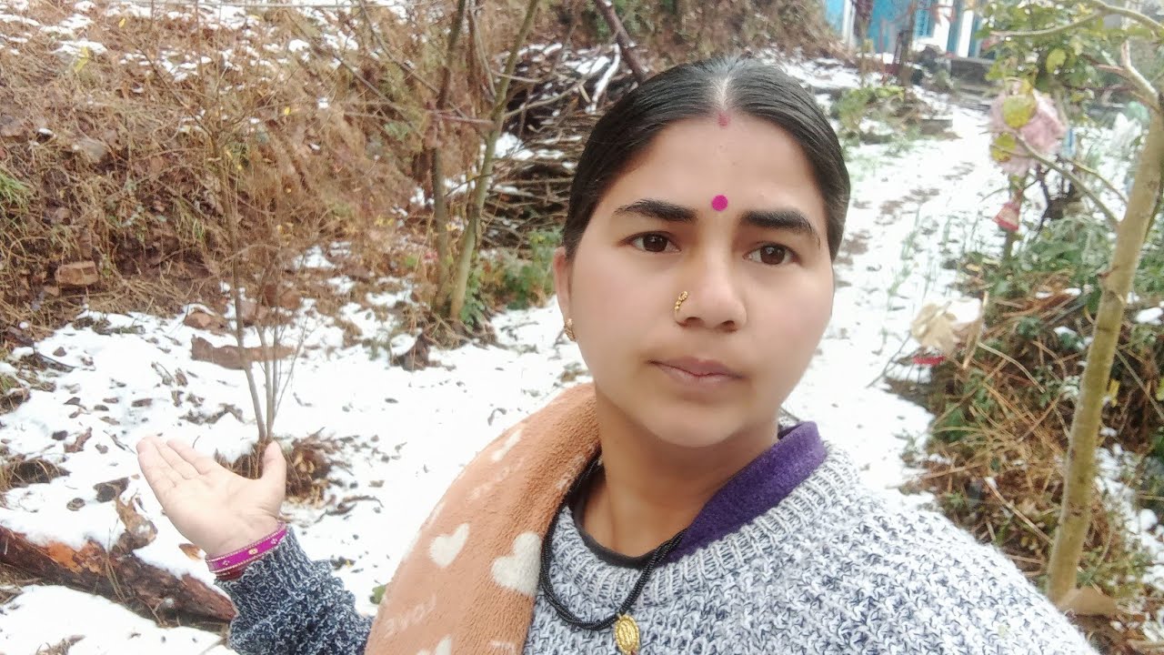 हमारे गांव में गिरी कई सालों बाद बर्फ