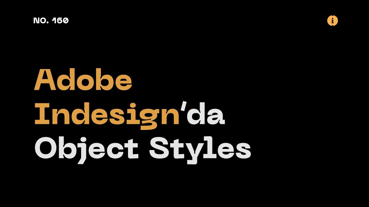 #AdobeInDesign’da Object Styles