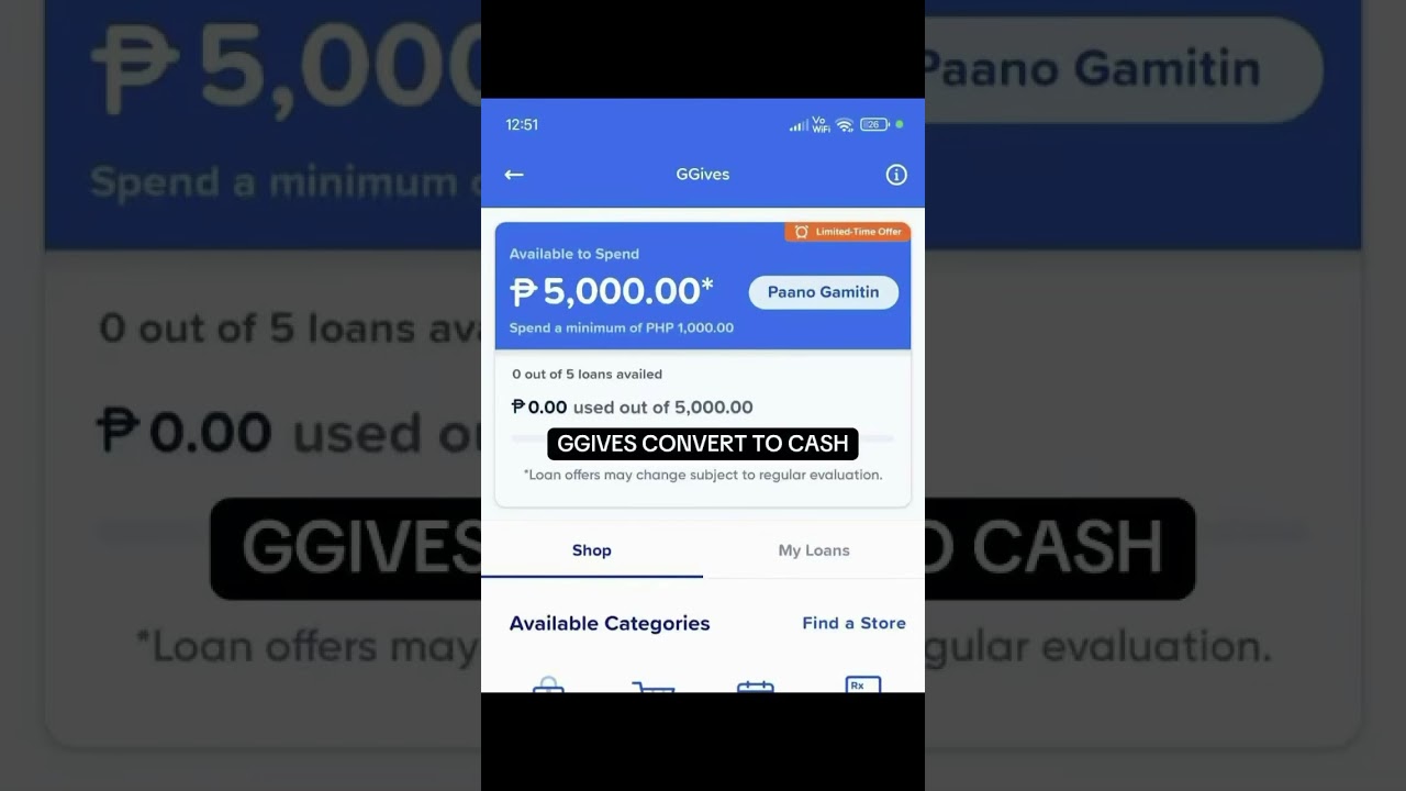 How to convert ggives to cash.  #ggives